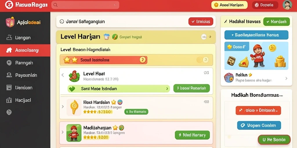 Screenshot menampilkan tampilan level yang menggugah selera.