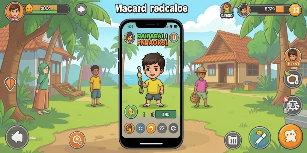 Tampilan awal game yang memikat dan penuh warna.